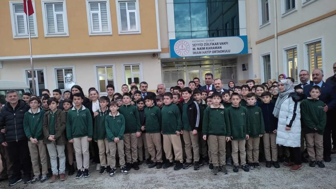 Milli Eğitim Bakanımız Sn.Yusuf TEKİN İmam Hatip Ortaokulumuzu Ziyaret Etti