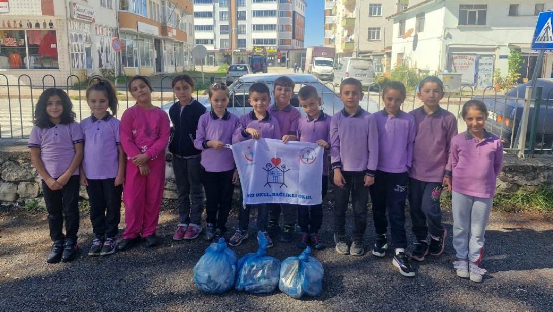 İlçemiz Okullarında Dünya Temizlik Günü Kutlandı